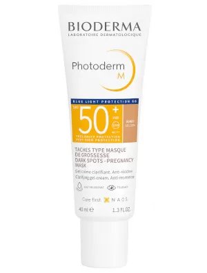 Bioderma Fotoderm М слънцезащитен крем със златист цвят spf 50+ 40 мл | BIODERMA
