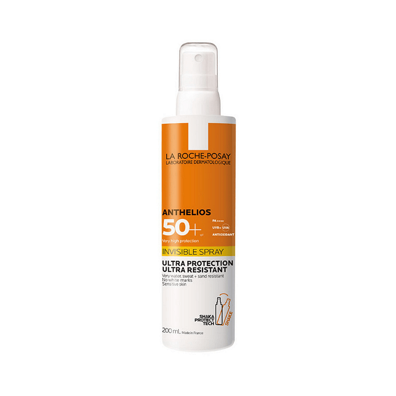 La Roche-Posay Anthelios Слънцезащитен незабележим спрей за лице и тяло SPF50+ 200 мл | La Roche-Posay