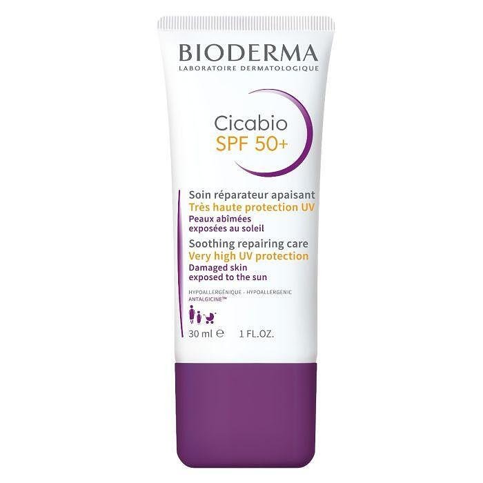 Bioderma Cicabio Възстановяващ слънцезащитен крем при отслабена кожа, изложена на слънце х30 мл | BIODERMA