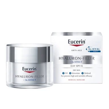 Eucerin Hyaluron-Filler дневен крем за суха кожа SPF15 х 50 мл | Eucerin
