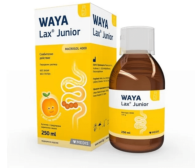 Waya Lax Junior Перорален разтвор при запек х250 мл | Medis