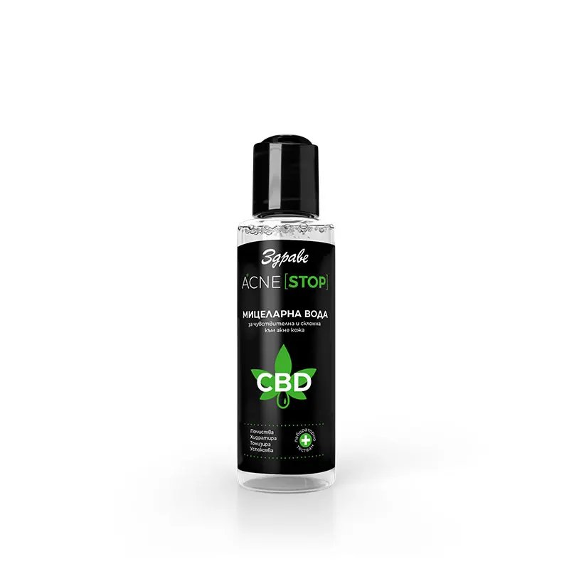 Здраве акне стоп мицеларна вода със CBD 150 мл | Aroma