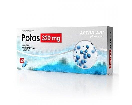 Калий 320мг х 60 капсули | Activlab Pharma