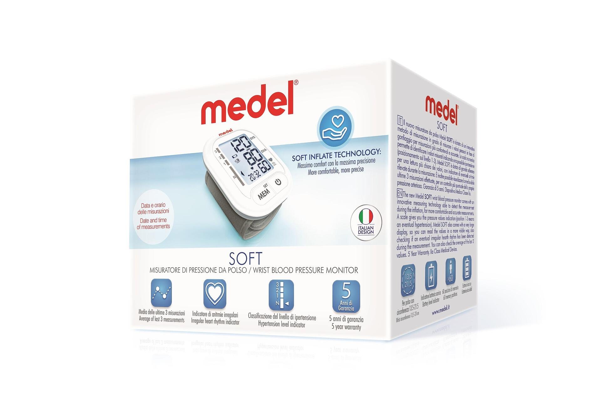 Medel Soft Автоматичен апарат за кръвно налягане за китка 95215 | Medel