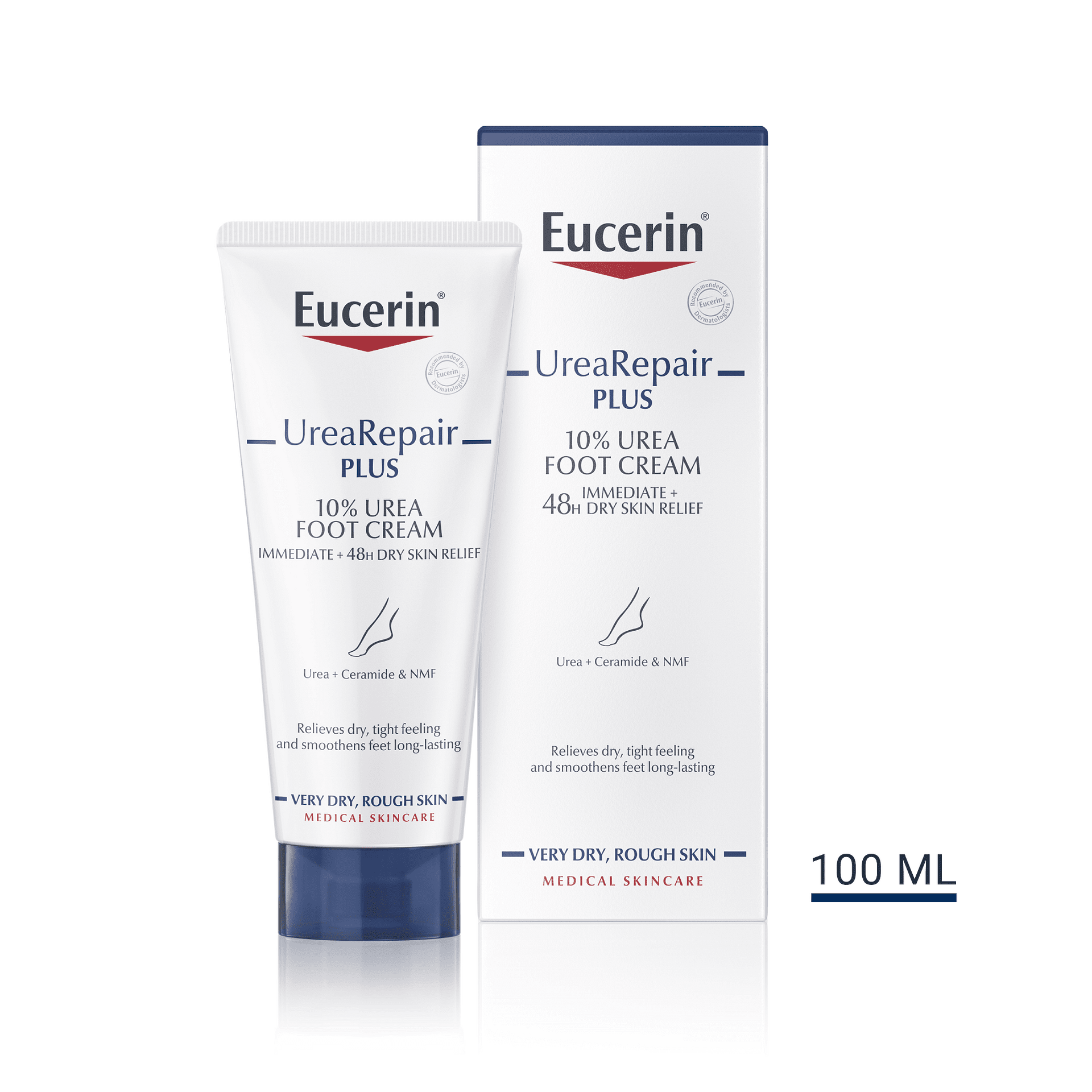 Eucerin UreaRepair Plus Възстановяващ крем за крака с 10% урея x100 мл | Eucerin