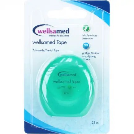Wellsamed конец за зъби PTFE лента с ментол х 25 м | Wellsamed