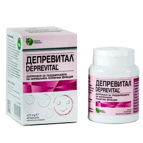 Депревитал 475 мг за нормална психична функция x40 капсули | Мирта Медикус