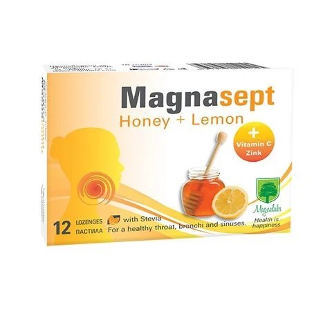 Магнасепт мед и лимон х12 пастили | Magnalabs