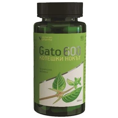 Гато 600 Котешки нокът х 60 капсули | Doleran Pharma