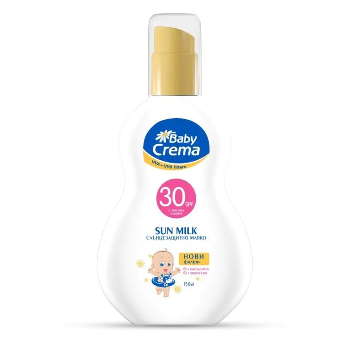 Baby Crema Слъцезащитно спрей мляко за бебета и деца SPF30 150 мл | Agiva