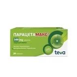 Парацетамакс при настинка и температура 500 мг х 20 табл. | Teva Pharmaceuticals