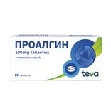 Проалгин при болка и температура 500 мг х 20 табл. | Teva Pharmaceuticals