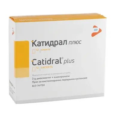 Катидрал Плюс за лечение на остра и хронична диария x 12 сашета | Pharma Line