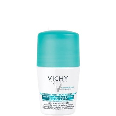 Vichy Рол-он дезодорант против изпотяване 48 часа без бели следи х50 мл | Vichy