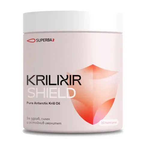 Krilixir Shield Масло от антарктически крил за силен и устойчив имунитет х30 капсули | Фитофарма