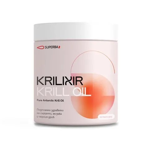 Krilixir Krill Oil Масло от антарктически крил за сърцето, мозъка и черния дроб х60 капсули | Фитофарма