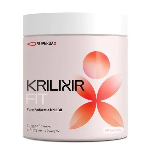 Krilixir Fit Масло от антарктически крил за здраво тяло и бърз метаболизъм х60 капсули | Фитофарма