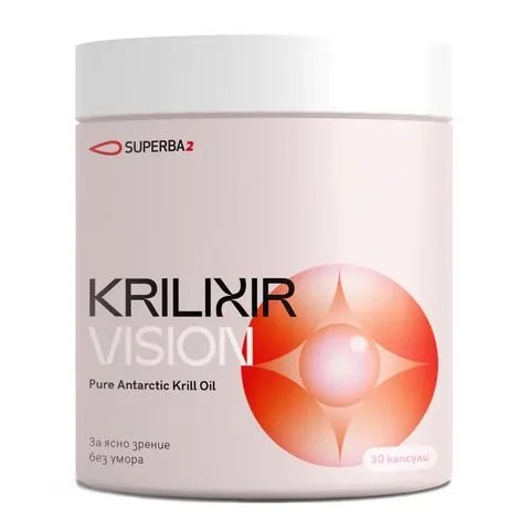 Krilixir Vision Масло от антарктически крил за ясно зрение х30 капсули | Фитофарма