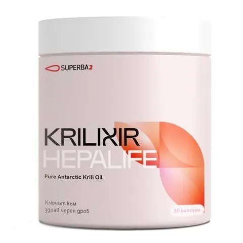 Krilixir Hepalife Масло от антарктически крил за здрав черен дроб х30 капсули | Фитофарма