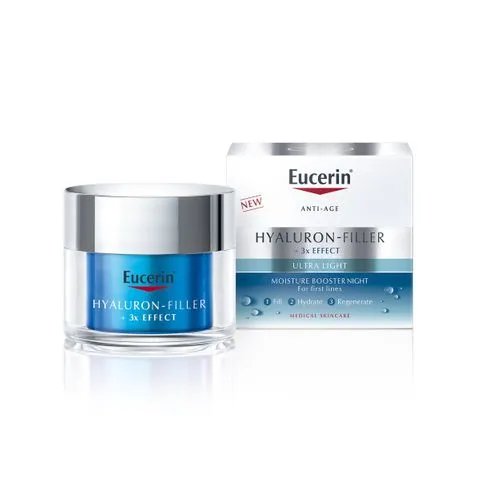Eucerin Hyaluron-Filler Ултралек хидратиращ нощен крем за лице x50 мл | Eucerin