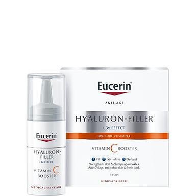 Eucerin Hyaluron-Filler Подмладяващ бустер за лице с витамин С и хиалуронова киселина 3 х 8мл. | Eucerin