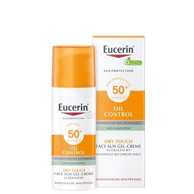 Eucerin Слънцезащитен гел-крем за лице за мазна кожа SPF50+ х50 мл | Eucerin