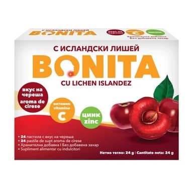 Bonita с исландски лишей и череша x24 пастили | Vedra International