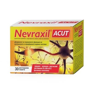 Nevraxil Acut за нормалната функция на централната и периферната нервна система x30 сашета | Naturprodukt