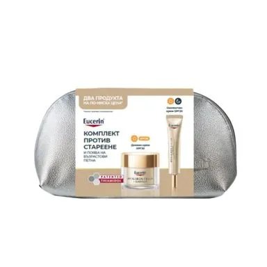 Eucerin Hyaluron-Filler + Elasticity Дневен крем SPF30 х50 мл + Околоочен крем SPF20 х15 мл | Eucerin