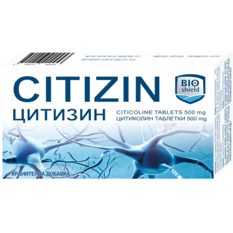 Цитизин за памет и концентрация 500 мг х 30 табл. | BioShield