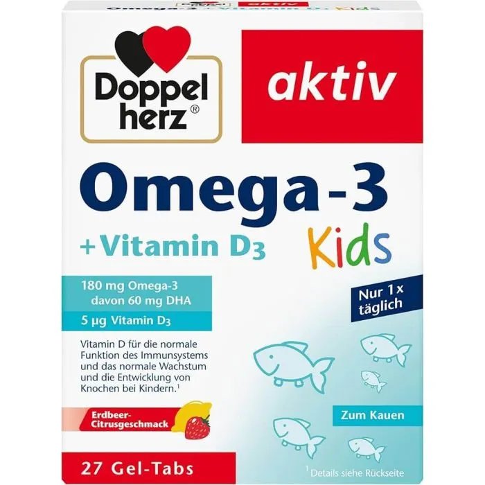 Допелхерц Актив Омега 3 + Витамин Д3 за деца х27 таблетки | Queisser Pharma GmbH
