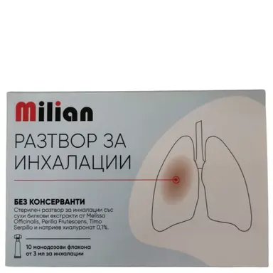 Милиан Разтвор за инхалации 10х3 мл | CapeyPharma