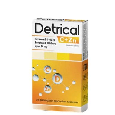 Детрикал C+Zn за имунната система x30 таблетки | Natur Produkt