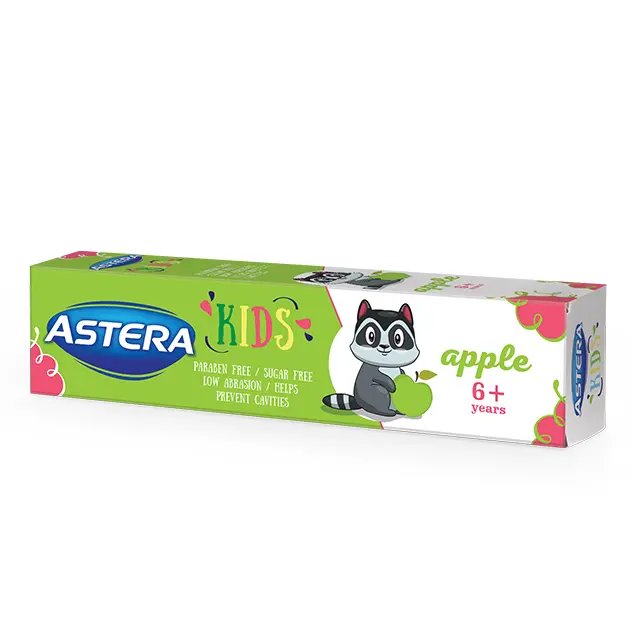 ASTERA KIDS паста за зъби с вкус на ябълка 6+ х 50 мл. | Aroma