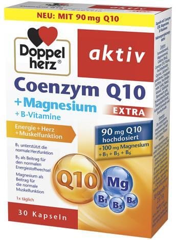 Допелхерц Актив Коензим Q 10 90 мг.+ магнезий екстра х 30 капсули | Queisser Pharma GmbH