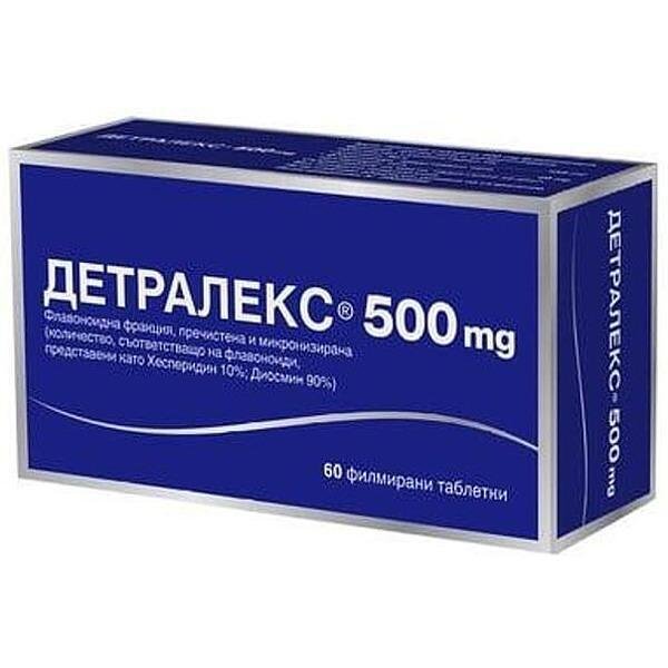 Детралекс при разширени вени и хемороиди 500 мг х 60 табл. | Servier